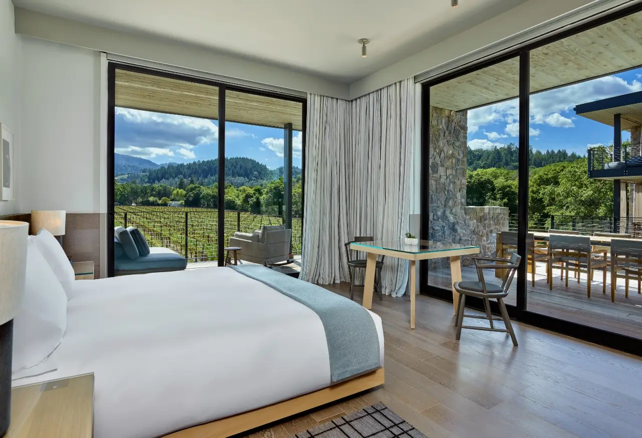 King Vineyard View Room at the Alila Napa Valley resort