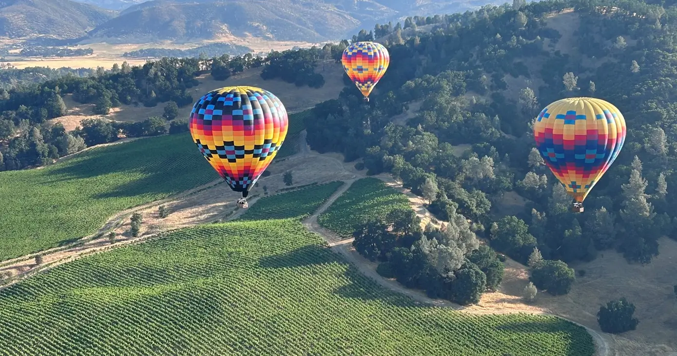 Hot Air Balloon Ride over Wine Country