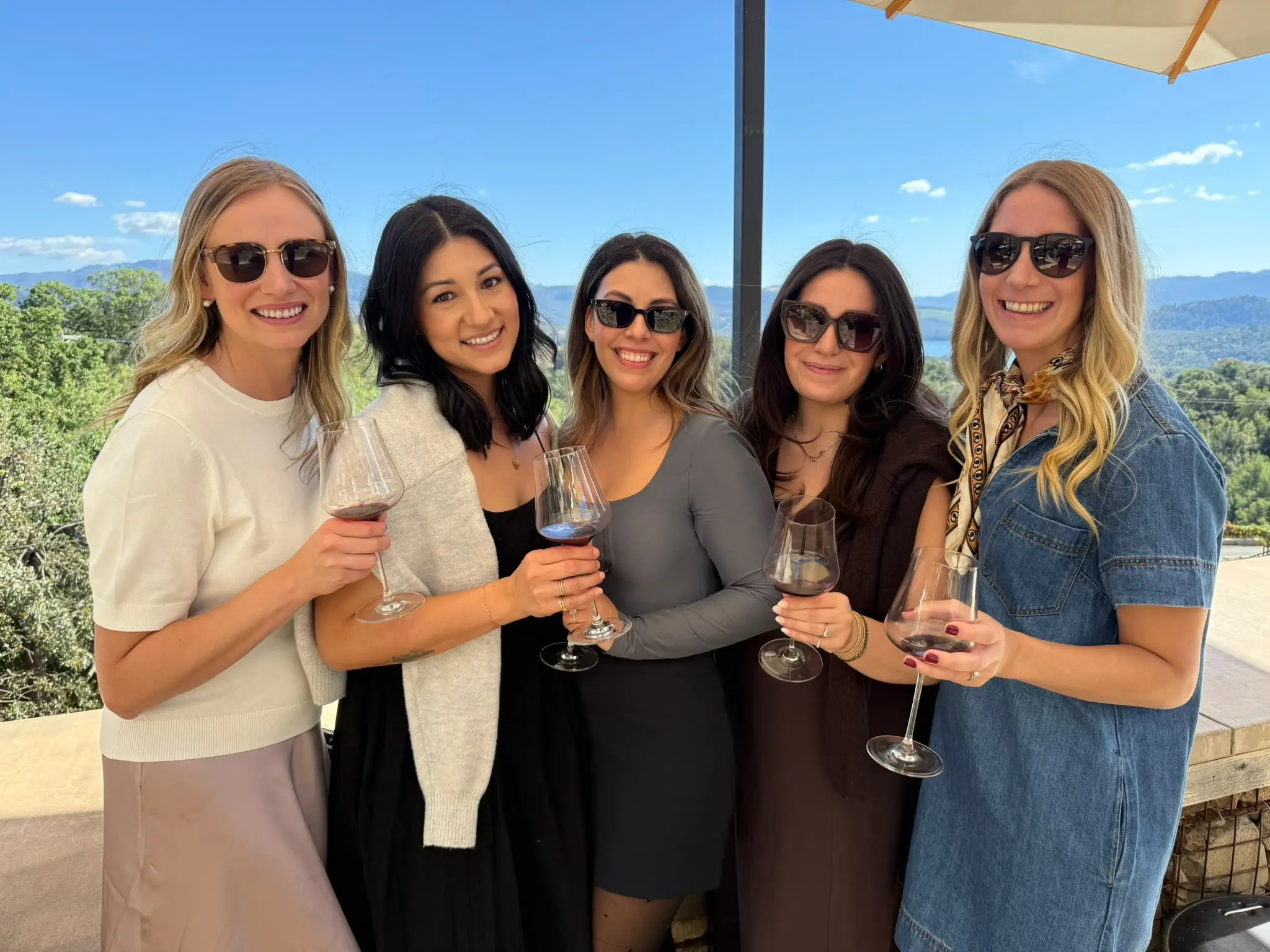 Wine Country Tourists at an Exclusive Wine Tasting in Napa Valley